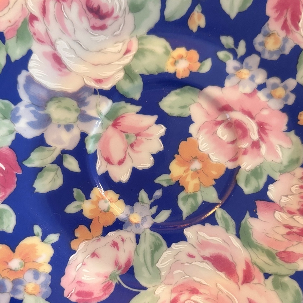 Vintage Floral Patterned Saucer